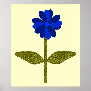Poster Bleu océanique
