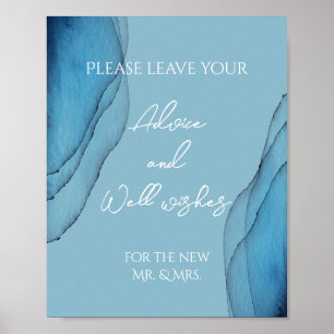 Poster Bleu océanique, aquamarine Conseils et bien-être