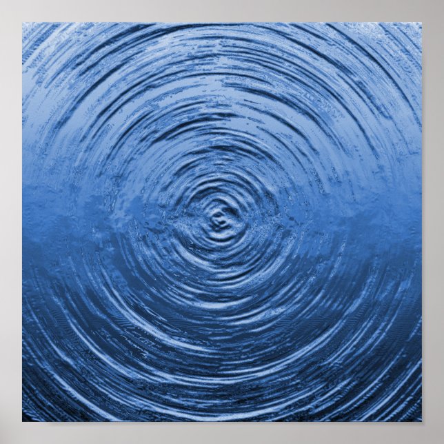 Poster Bleu onduleur (Devant)