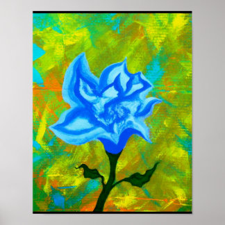 Poster Bleu Ouvert