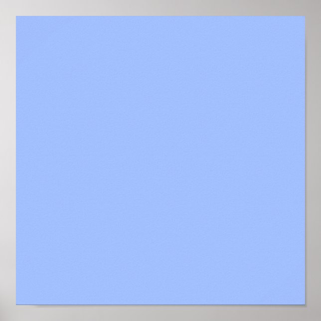 Poster Bleu pastel (couleur uni) (Devant)