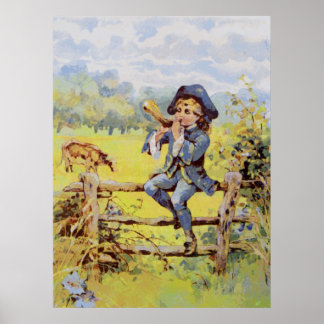 Poster bleu petit garçon