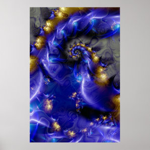 Poster Bleu profond.