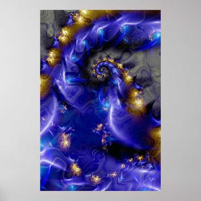 Poster Bleu profond. (Devant)