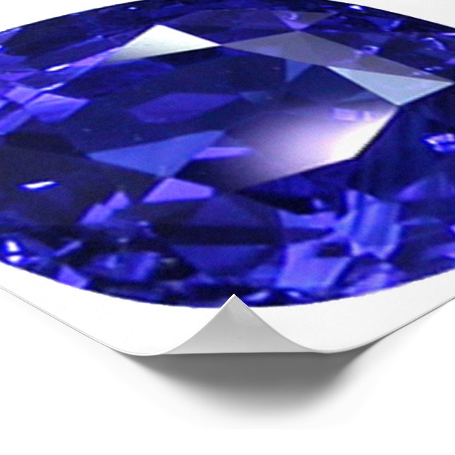 Poster Bleu profond (Coin)