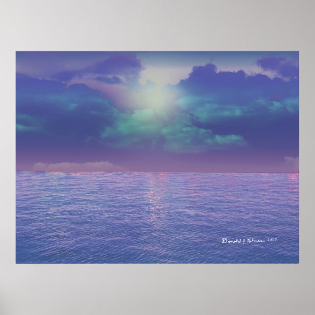 Poster Bleu réel (Devant)