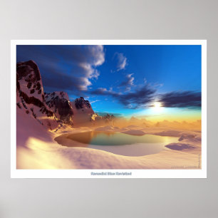 Poster Bleu réparateur revisité