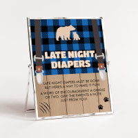 Bleu Rustique Plaid Lumberjack Late Night Diapés