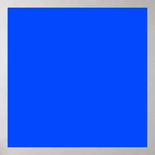 Poster Bleu (RYB) (couleur solide)