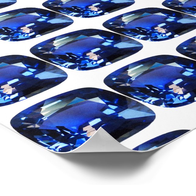 Poster Bleu saphir (Coin)