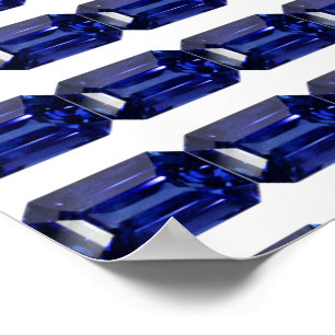 Poster Bleu saphir