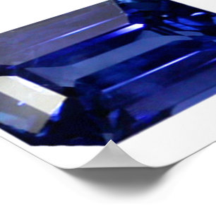 Poster Bleu saphir