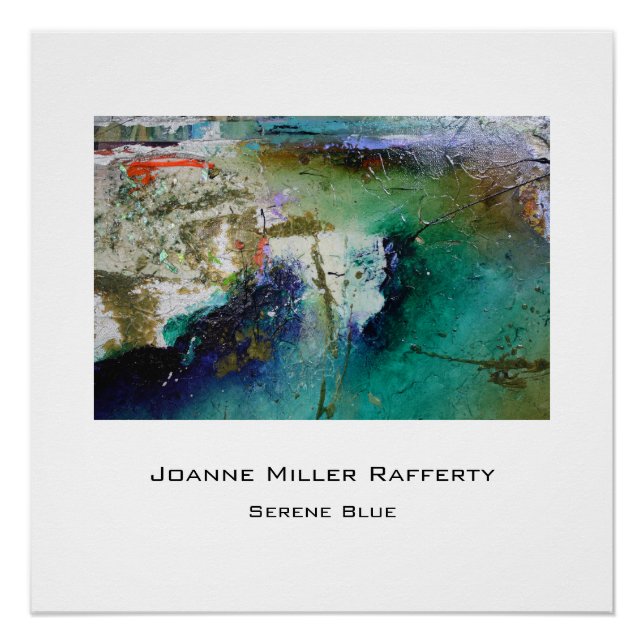 Poster Bleu serene (Devant)