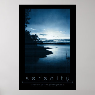 Poster Bleu sérénité