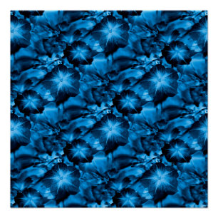 Poster Bleu soyeux...