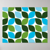 Bleu, vert, cool, tendance, nature moderne abstrai