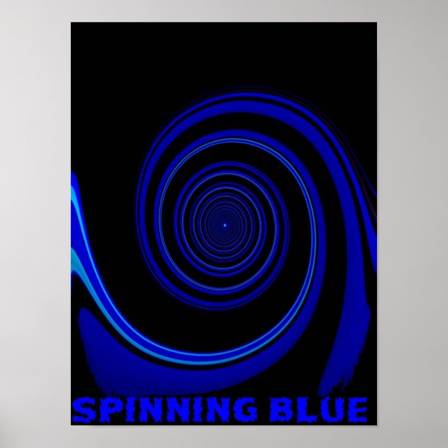 POSTER BLEUE DE COULEUR (Devant)