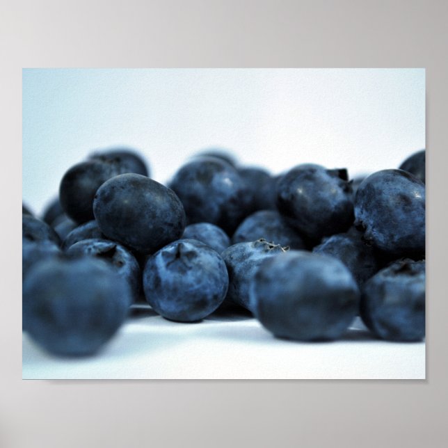 Poster Bleuets frais mûrs (Devant)