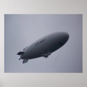 Poster Blimp MZ-3A de la marine américaine