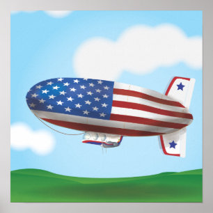 Poster Blimp USA