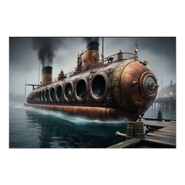 Poster Bliner submersible à vapeur (Devant)