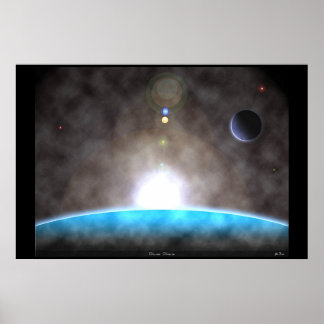 Poster Bliss bleus