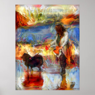 Poster BLISS CÔTIER Ihana et Me toile 18 x 24