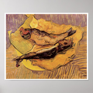 Poster Bloatteurs et ail de Still Life par Vincent van Go