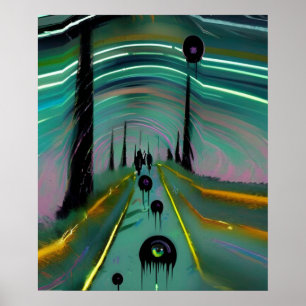Poster Blobs noirs