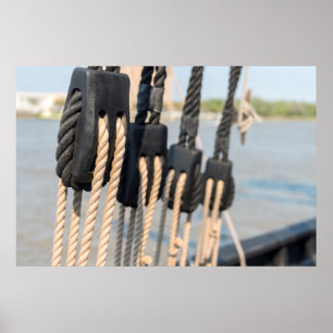 Poster Block And Tackle Of A Ship