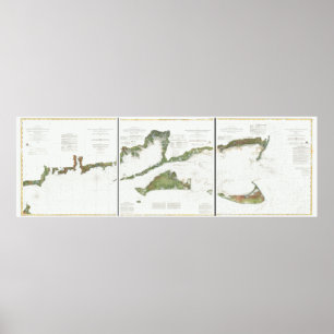 Poster Block Island, Nantucket et Martha’s (png)