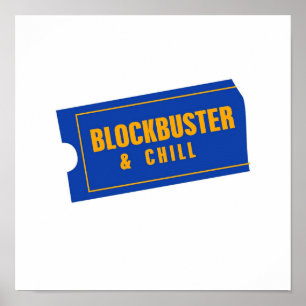 Poster BlockBuster and Chill