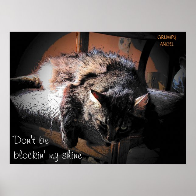 Poster Blockin' my shire - Grumpy Angel (Devant)