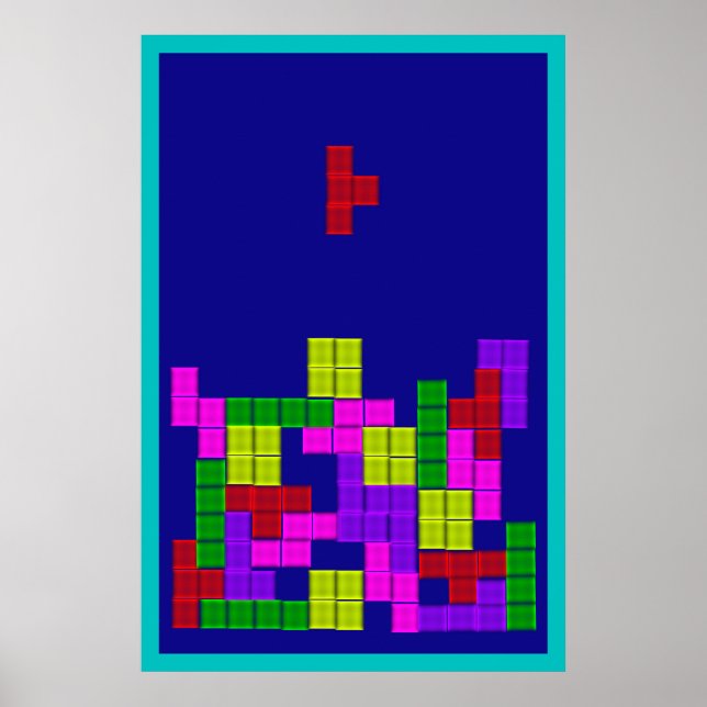 Poster Blocs de puzzle (Devant)