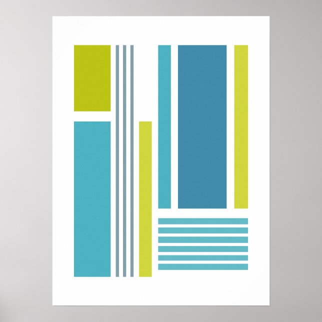 Poster Blocs & Rayures 4 (Devant)