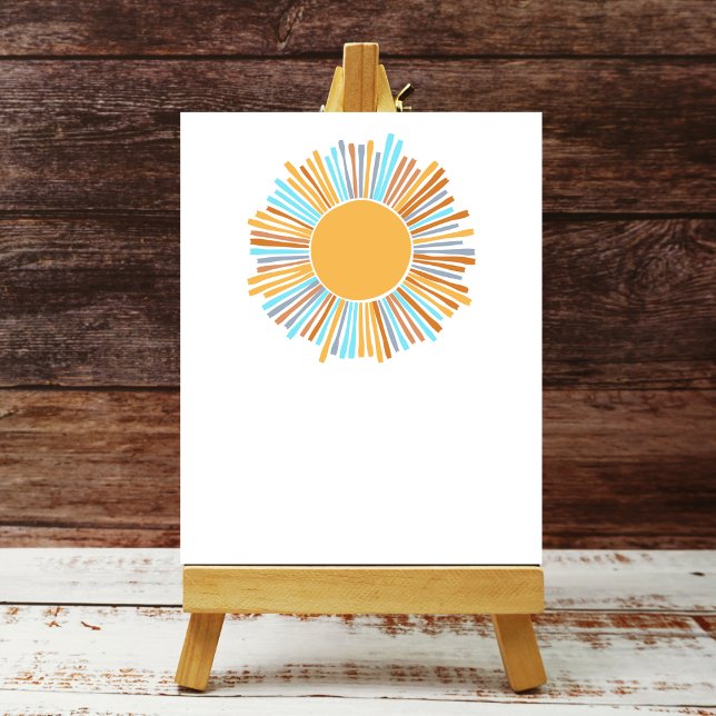 Poster Blond Ajouter Votre Propre Boho Sun Ici Venir Le S (Créateur téléchargé)