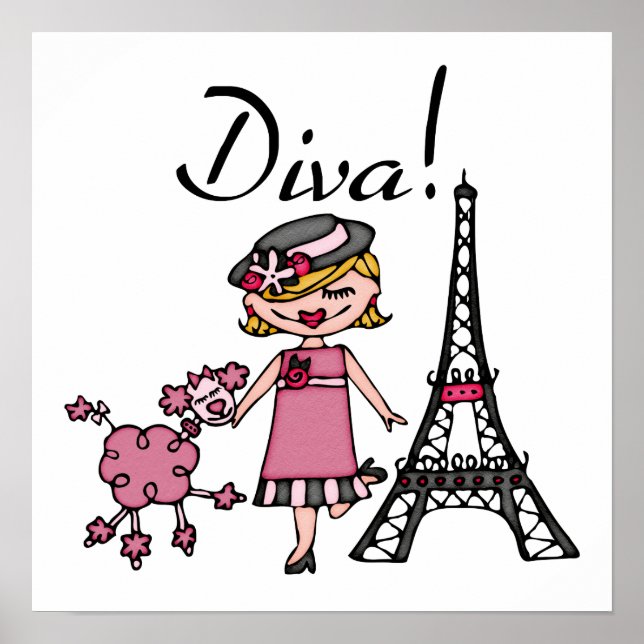 Poster Blond Hair Diva (Devant)