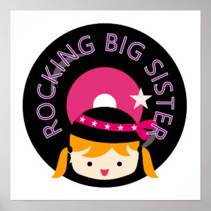 Poster Blond Rocking Big Sister