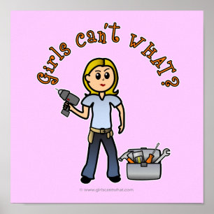 Poster Blonde Do-It-Yourself Diva