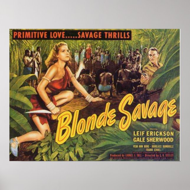 Poster Blonde Savage (Devant)