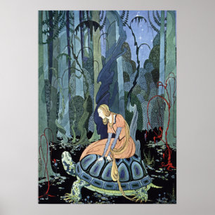 Poster Blondine and the Turtle par Virginia Sterrett