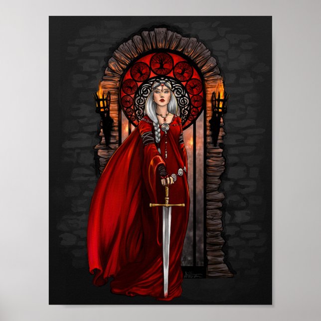 Poster Blood Queen enchanteuse imaginaire imprimé (Devant)