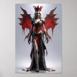 Poster Bloody Vampire Queen debout Majesque