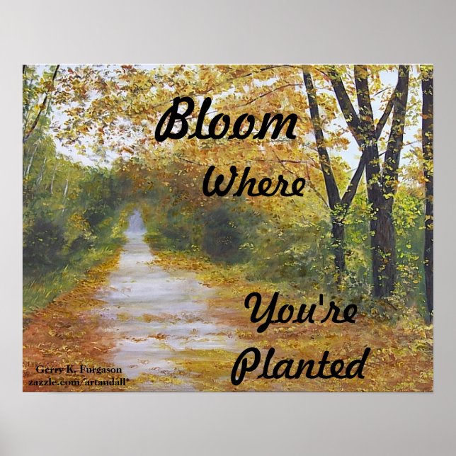 POSTER "BLOOM OÙ VOUS ÊTES PLANTÉ" (Devant)