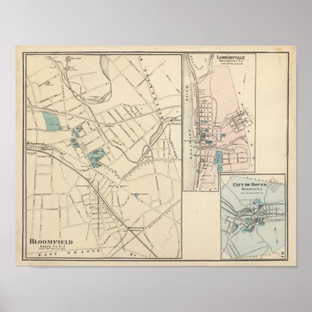 Poster Bloomfield, NJ (Devant)