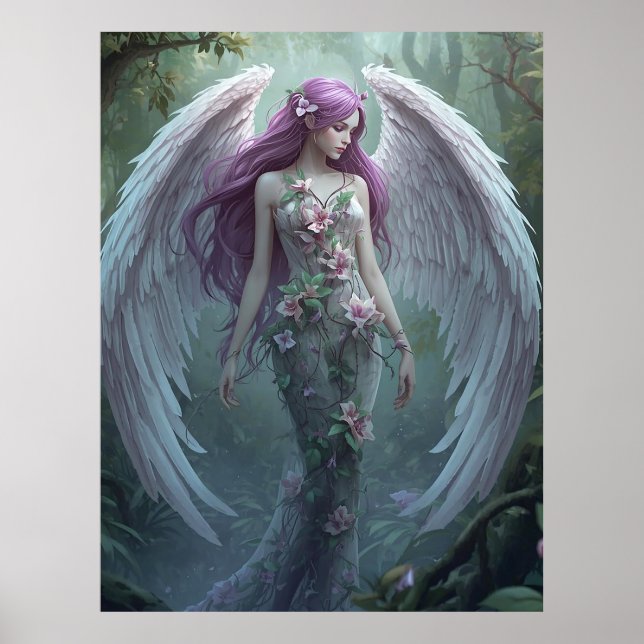 Poster Blooming Forest Angel (Devant)