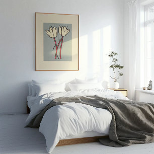 Poster Blossom Duo : Une élégance simple en fleur