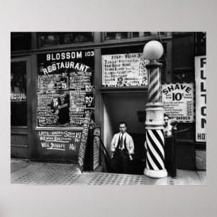 Poster Blossom Restaurant, 103 Bowery, 1935