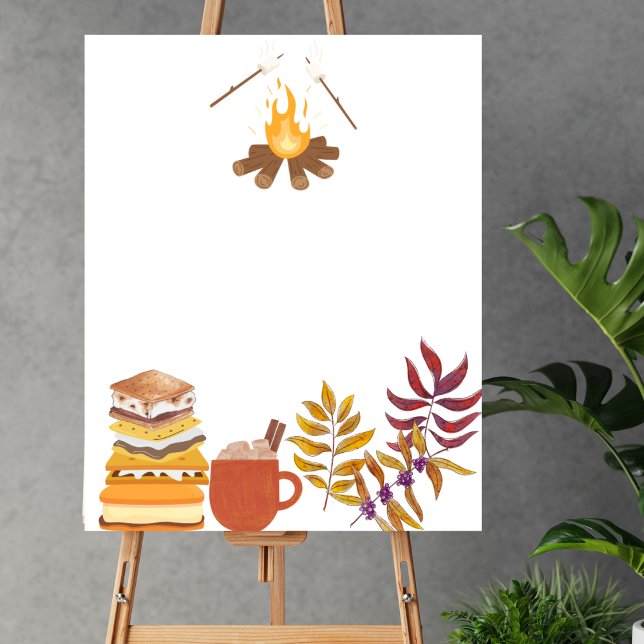 Poster Blu Créez Votre Propre Camping Plus Amusant Feu de (Créateur téléchargé)