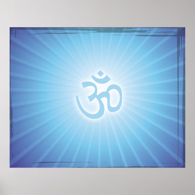 Poster Blue Aum Energy (Devant)
